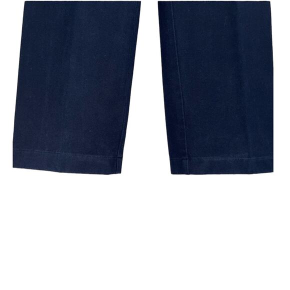 ST. JOHN SPORT Vintage Pants High Waist Navy Blue w/ Gold Straight Leg 6 - Picture 6 of 8